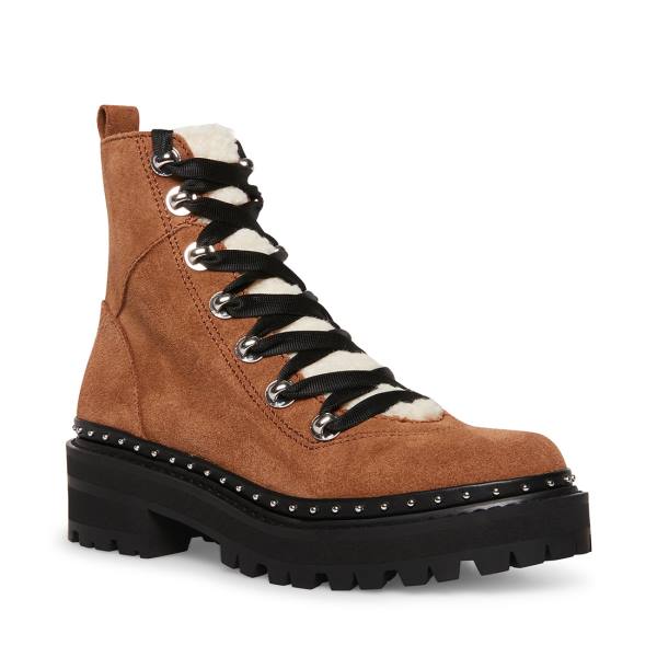 Steve Madden Rainier Chestnut Mocka Kängor Dam Bruna | SM-698MU