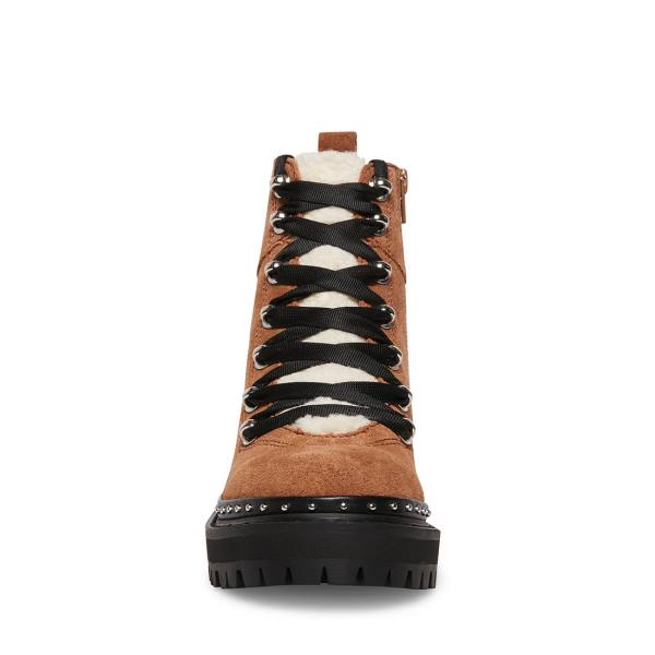 Steve Madden Rainier Chestnut Mocka Kängor Dam Bruna | SM-698MU