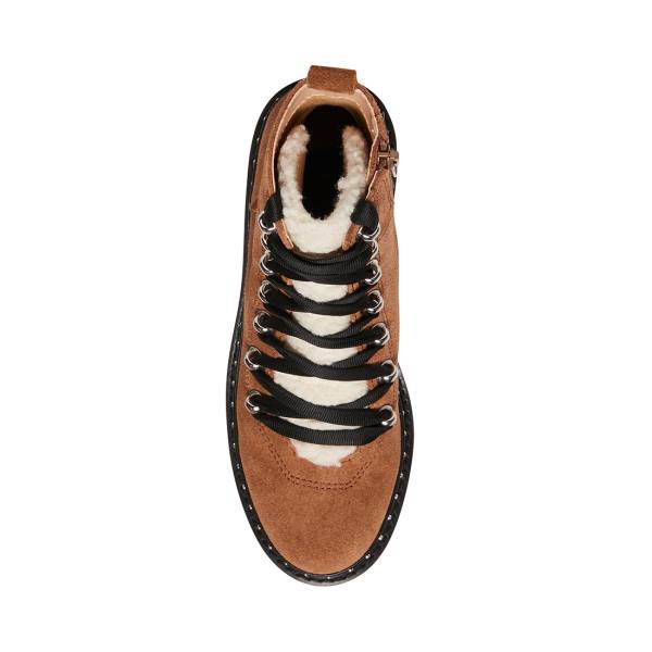 Steve Madden Rainier Chestnut Mocka Kängor Dam Bruna | SM-698MU