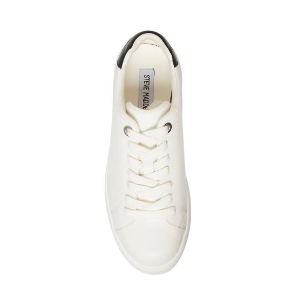 Steve Madden Rockaway Sneakers Dam Vita Svarta | SM-201SD