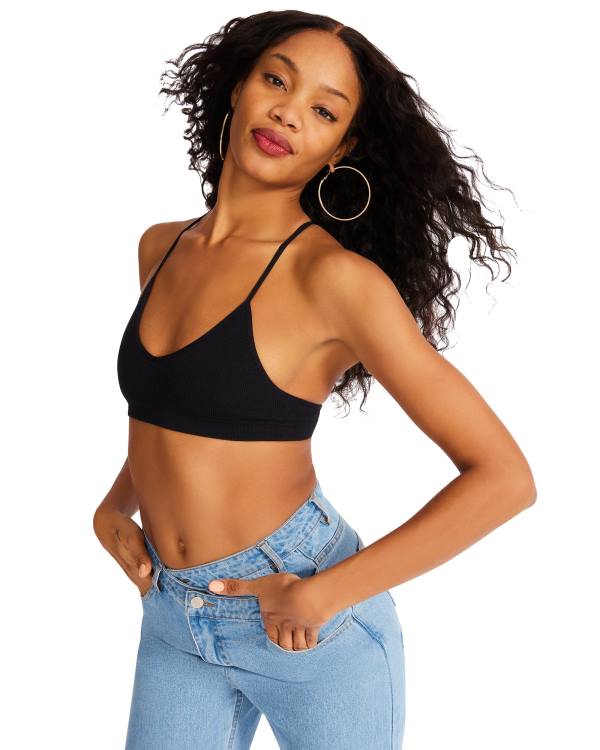 Steve Madden Roo Mesh Bralette Blast Dam Svarta | SM-856UE