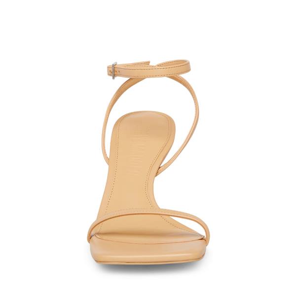 Steve Madden Rosie Tan Heel Högklackade Skor Dam Bruna | SM-869QT