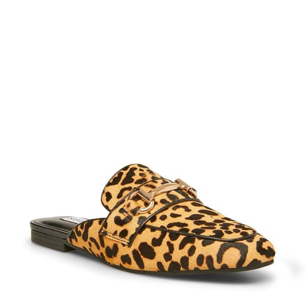 Steve Madden Rylie Leopard Platta Skor Dam Leopard | SM-729QY