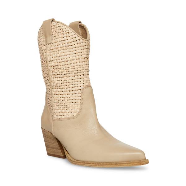 Steve Madden Saddle Sand Läder Kängor Dam Bruna | SM-926QI