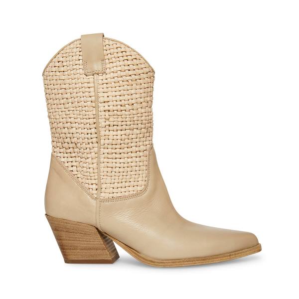 Steve Madden Saddle Sand Läder Kängor Dam Bruna | SM-926QI