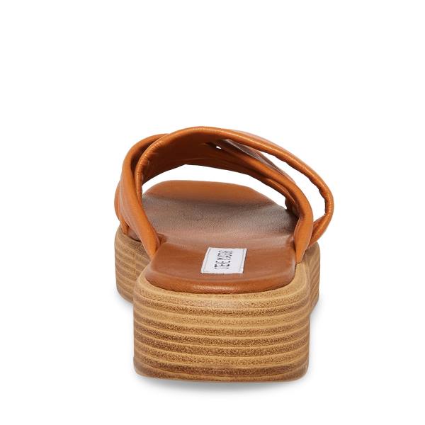 Steve Madden Salita Tan Läder Sandaler Dam Bruna | SM-397GM