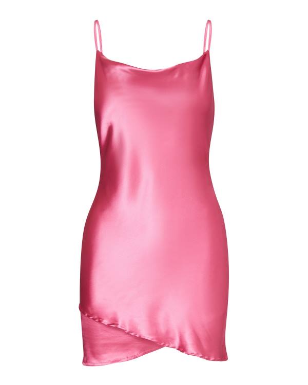 Steve Madden Satin Slip Klänning Dam Rosa | SM-347AY