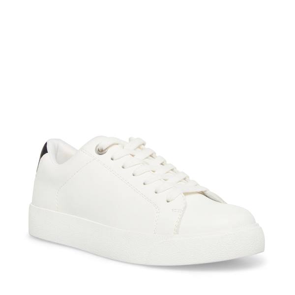 Steve Madden Scout Sneakers Dam Vita Svarta | SM-410JX