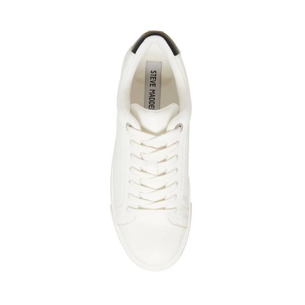 Steve Madden Scout Sneakers Dam Vita Svarta | SM-410JX