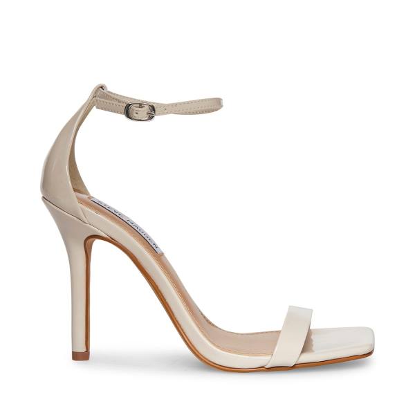 Steve Madden Shaye Bone Lack Heel Högklackade Skor Dam Beige | SM-869TV