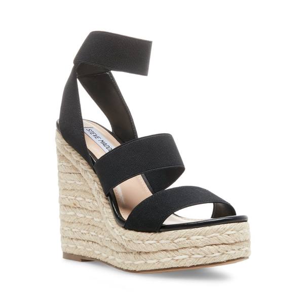 Steve Madden Shimmy Sandaler Dam Svarta | SM-730VT