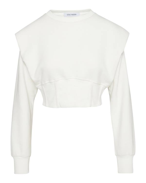 Steve Madden Shoulder Pad Crew Neck Blast Dam Vita | SM-890OZ