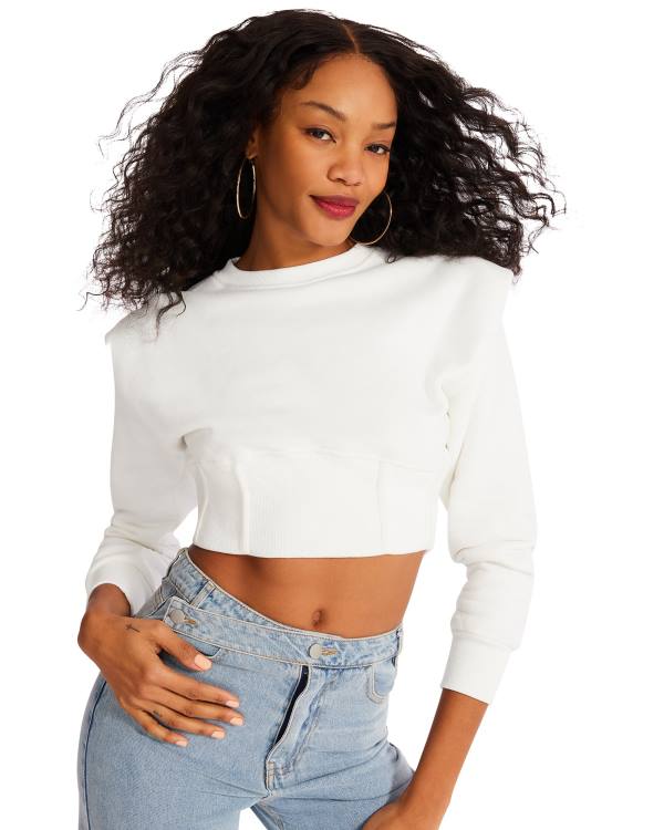 Steve Madden Shoulder Pad Crew Neck Blast Dam Vita | SM-890OZ