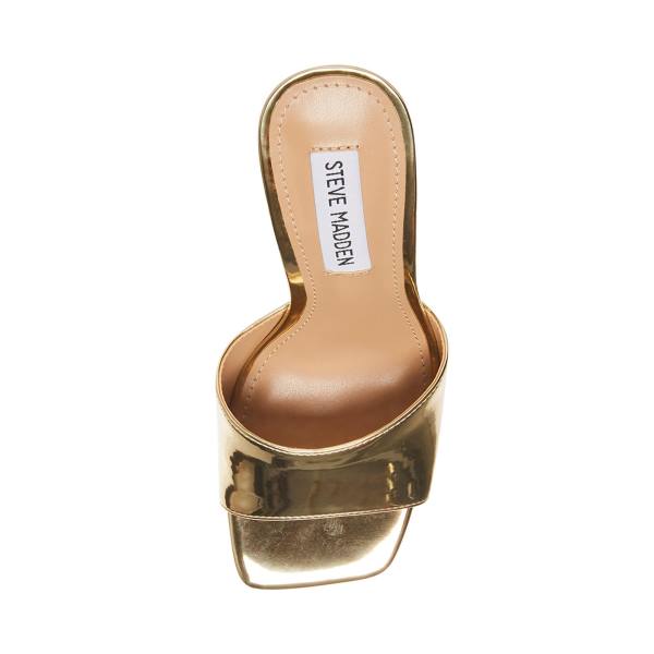 Steve Madden Signal Heel Högklackade Skor Dam Guld | SM-468XJ