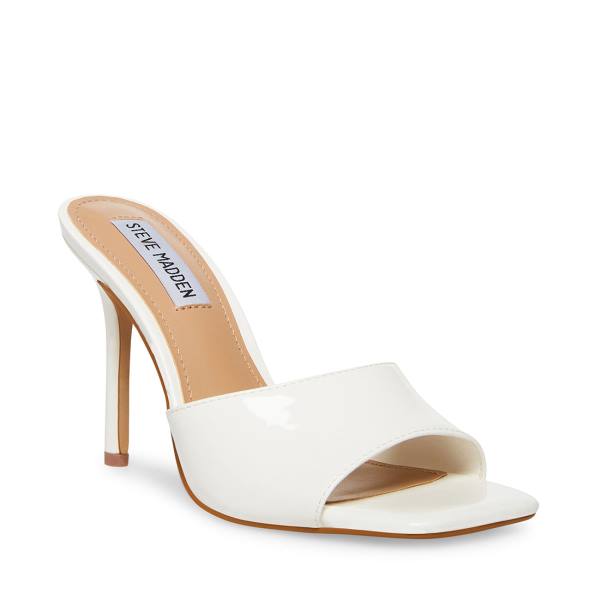 Steve Madden Signal Lack Heel Högklackade Skor Dam Vita | SM-307LK