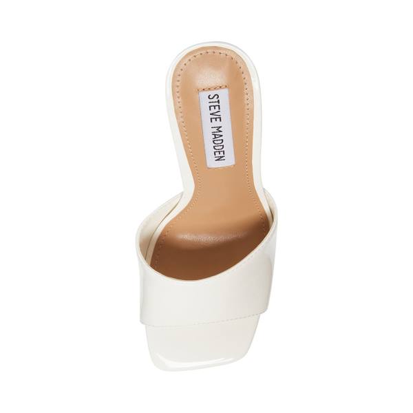 Steve Madden Signal Lack Heel Högklackade Skor Dam Vita | SM-307LK