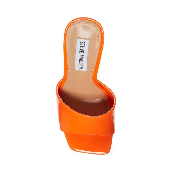 Steve Madden Signal Lack Heel Högklackade Skor Dam Orange | SM-960JK