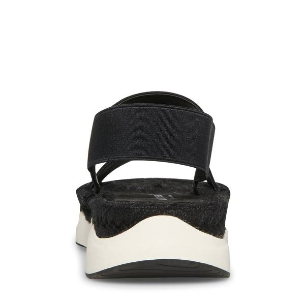 Steve Madden Sirrius Fabric Sandaler Dam Svarta | SM-894HW