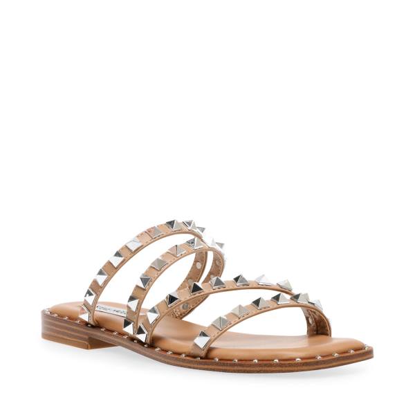 Steve Madden Skyler Tan Sandaler Dam Bruna | SM-247OM