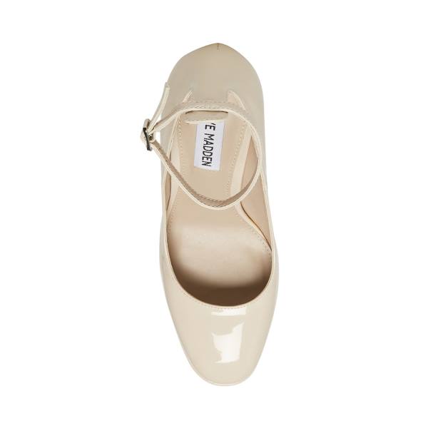 Steve Madden Skyrise Bone Lack Heel Högklackade Skor Dam Beige | SM-264WB