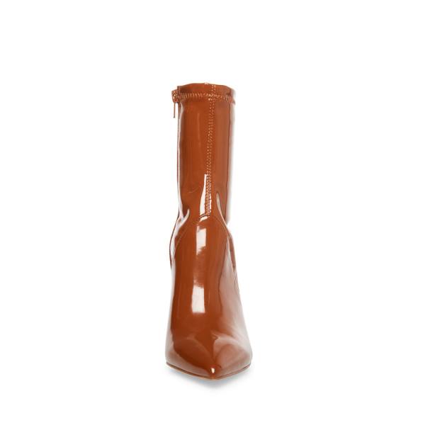 Steve Madden Slade Cognac Lack Kängor Dam Bruna | SM-748QR