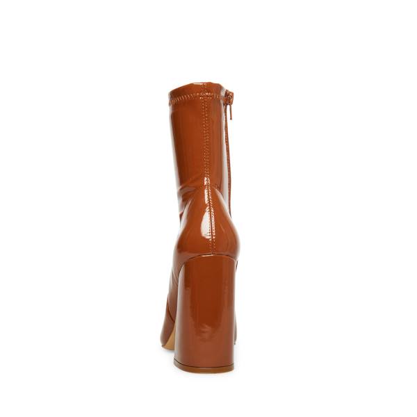 Steve Madden Slade Cognac Lack Kängor Dam Bruna | SM-748QR