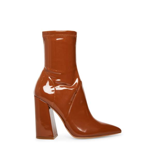 Steve Madden Slade Cognac Lack Kängor Dam Bruna | SM-748QR