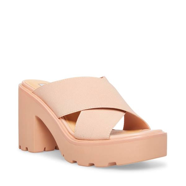 Steve Madden Smash Nude Sandaler Dam Beige | SM-127NK