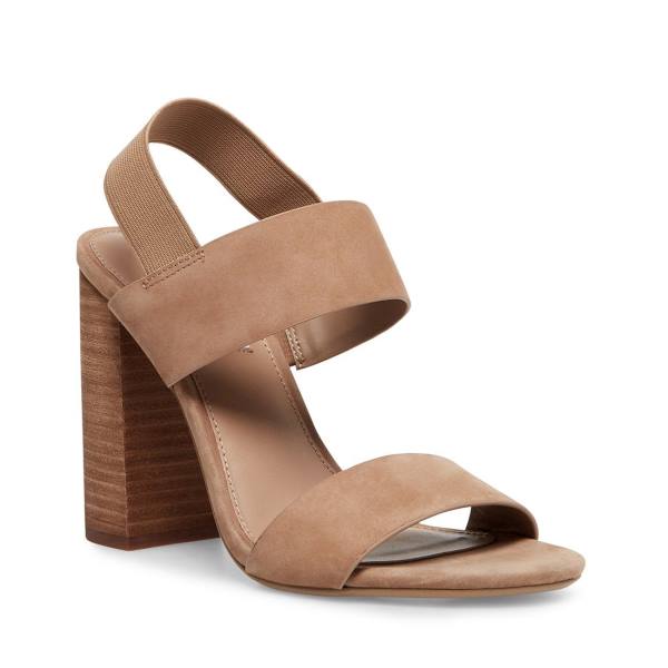 Steve Madden Sunbeam Tan Heel Högklackade Skor Dam Bruna | SM-193HL