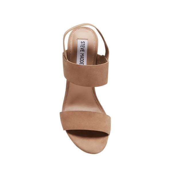 Steve Madden Sunbeam Tan Heel Högklackade Skor Dam Bruna | SM-193HL