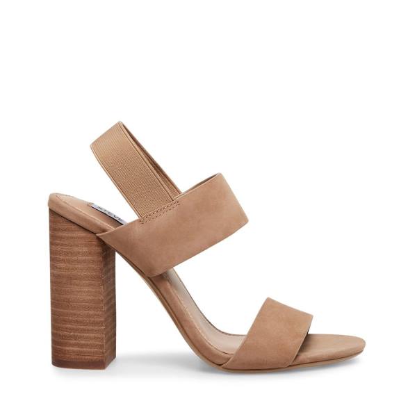 Steve Madden Sunbeam Tan Heel Högklackade Skor Dam Bruna | SM-193HL