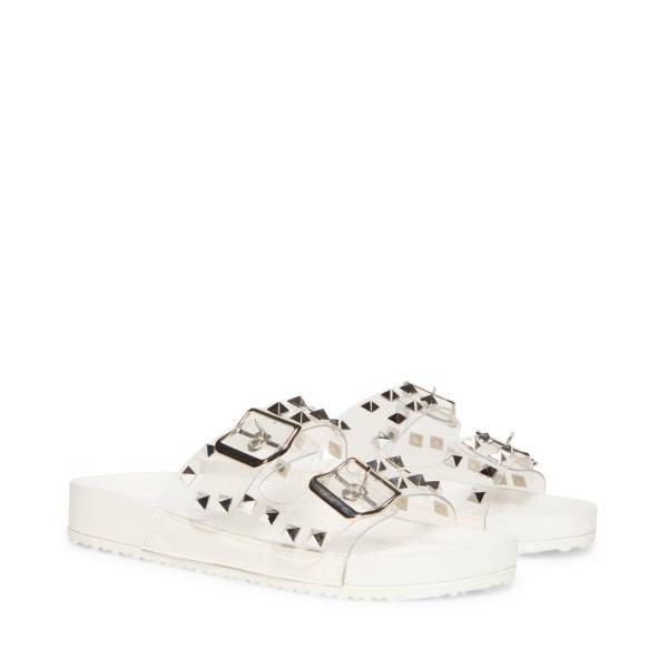 Steve Madden Teddy-p Sandaler Dam Vita Olika Färger | SM-831SJ