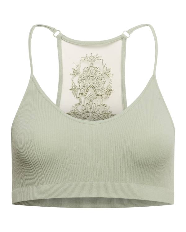 Steve Madden The Ella Mesh Bralette Sage Plus Blast Dam Gröna | SM-081JH