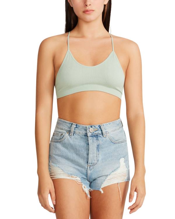 Steve Madden The Ella Mesh Bralette Sage Blast Dam Gröna | SM-642YO