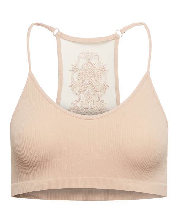 Steve Madden The Ella Mesh Bralette Tan Plus Blast Dam Bruna | SM-485RU