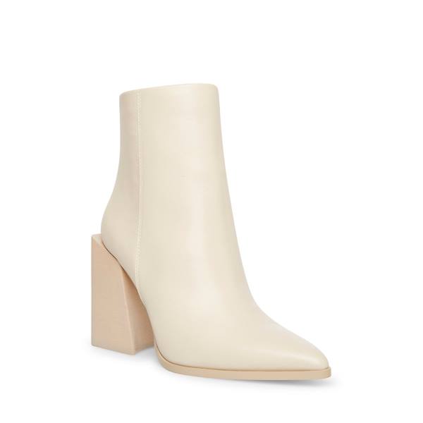 Steve Madden Tish Bone Läder Kängor Dam Beige | SM-312YC