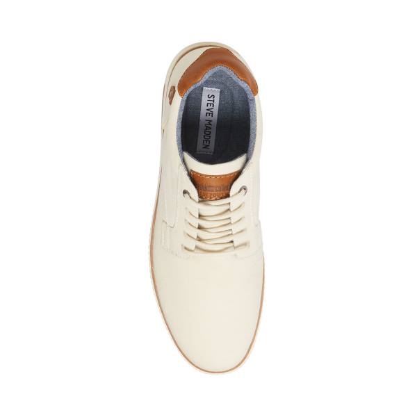 Steve Madden Tom Off-white Sneakers Herr Vita | SM-054SV