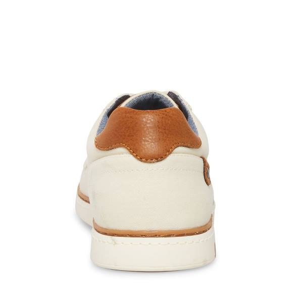 Steve Madden Tom Off-white Sneakers Herr Vita | SM-054SV