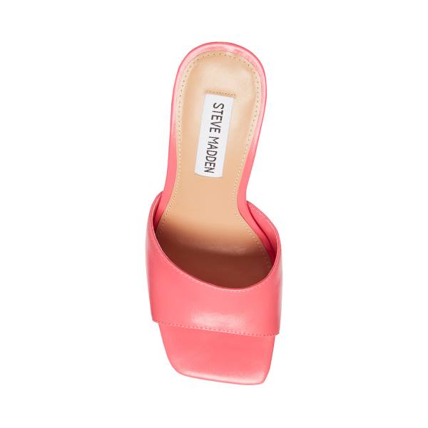 Steve Madden Trendy Läder Heel Högklackade Skor Dam Rosa | SM-890RA