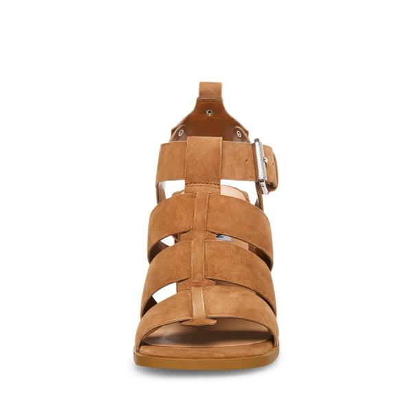 Steve Madden Tribeca Chestnut Mocka Heel Högklackade Skor Dam Bruna | SM-436HC