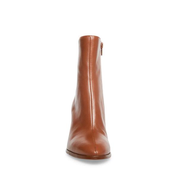 Steve Madden Trudy Cognac Läder Kängor Dam Bruna | SM-218AC