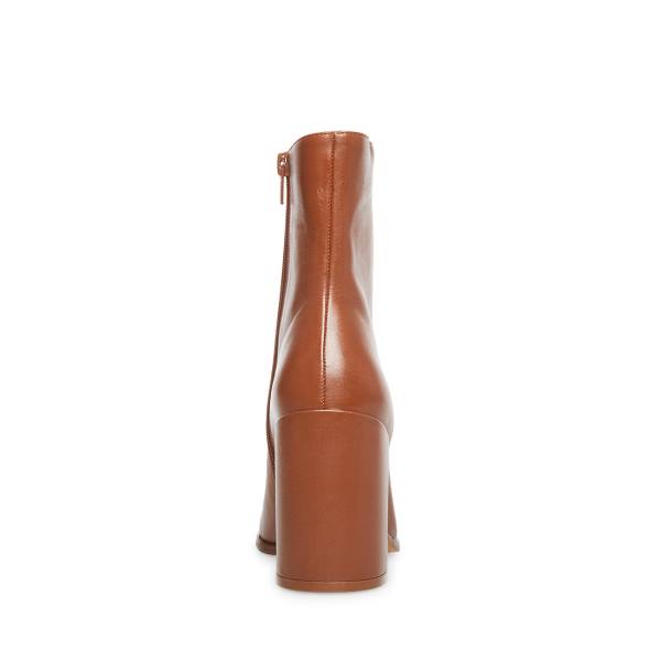 Steve Madden Trudy Cognac Läder Kängor Dam Bruna | SM-218AC