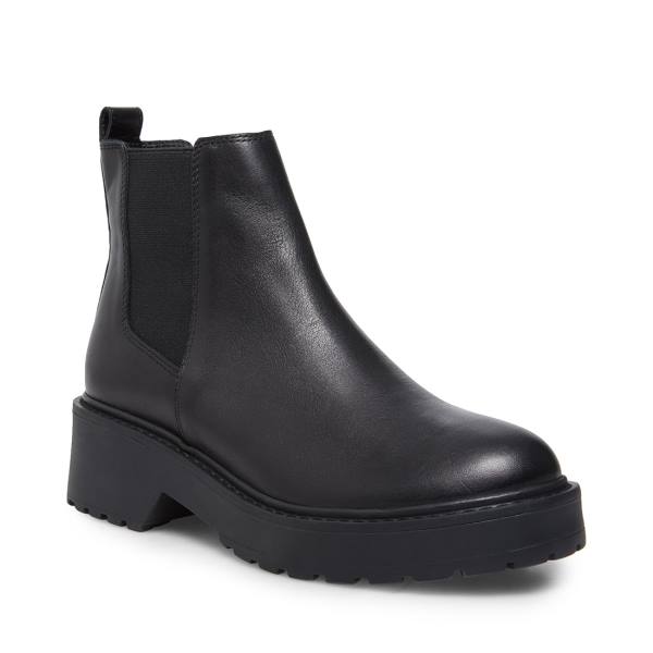 Steve Madden Tyclone Läder Kängor Dam Svarta | SM-185AP