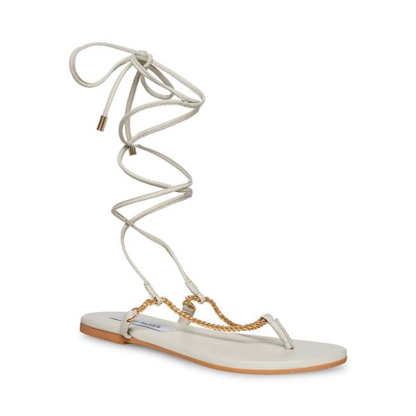 Steve Madden Tyra Bone Sandaler Dam Beige | SM-953GH