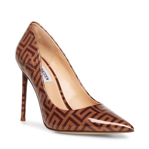 Steve Madden Vala Camel Heel Högklackade Skor Dam Bruna | SM-920JC