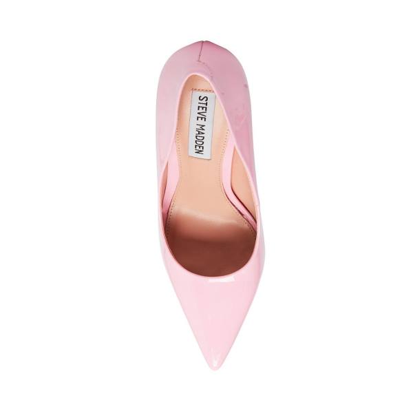 Steve Madden Vala Lack Heel Högklackade Skor Dam Rosa | SM-526CQ