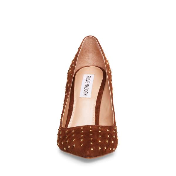 Steve Madden Valarie Cognac Heel Högklackade Skor Dam Bruna | SM-849LO