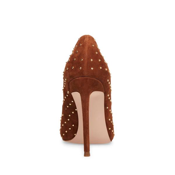 Steve Madden Valarie Cognac Heel Högklackade Skor Dam Bruna | SM-849LO