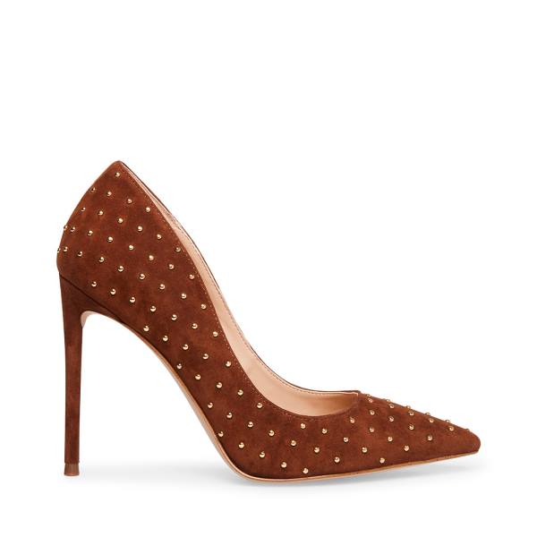 Steve Madden Valarie Cognac Heel Högklackade Skor Dam Bruna | SM-849LO