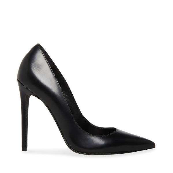 Steve Madden Valentina Läder Heel Högklackade Skor Dam Svarta | SM-615EW